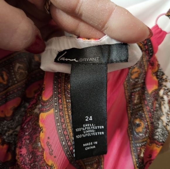 #139 LANE BRYANT DOUBLE STRAP SUNDRESS MAXI SIZE: 24W - Picture 4 of 9